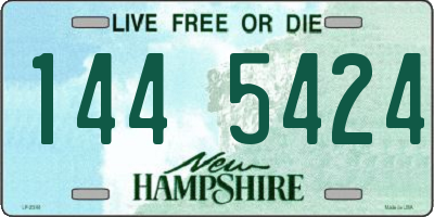 NH license plate 1445424