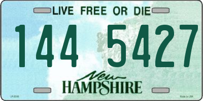 NH license plate 1445427