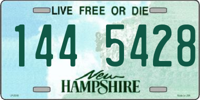 NH license plate 1445428