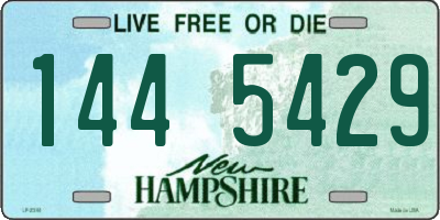 NH license plate 1445429