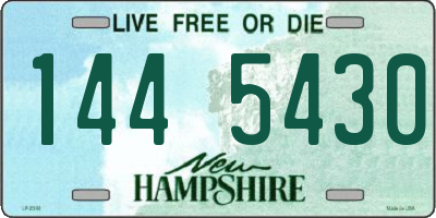 NH license plate 1445430
