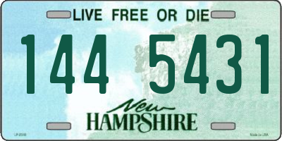NH license plate 1445431