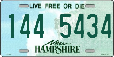 NH license plate 1445434
