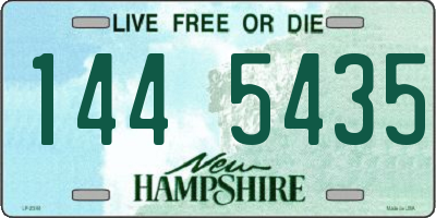 NH license plate 1445435