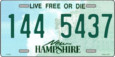 NH license plate 1445437