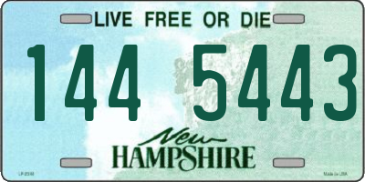 NH license plate 1445443