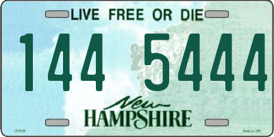 NH license plate 1445444