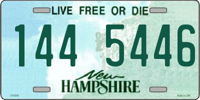 NH license plate 1445446