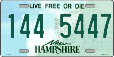 NH license plate 1445447