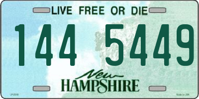 NH license plate 1445449