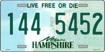 NH license plate 1445452