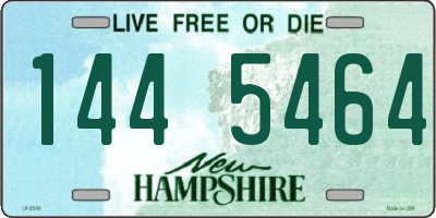 NH license plate 1445464
