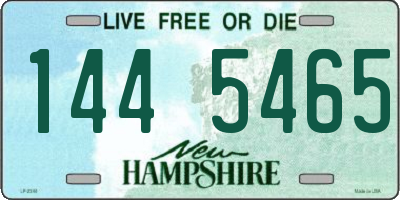 NH license plate 1445465