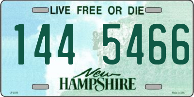 NH license plate 1445466