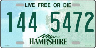 NH license plate 1445472