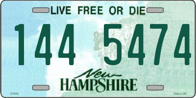 NH license plate 1445474