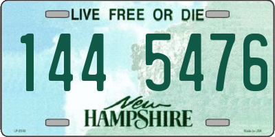NH license plate 1445476