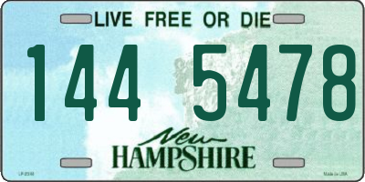 NH license plate 1445478