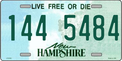 NH license plate 1445484