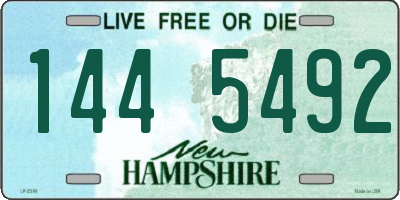 NH license plate 1445492