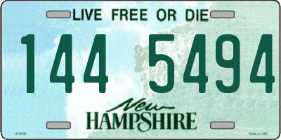 NH license plate 1445494