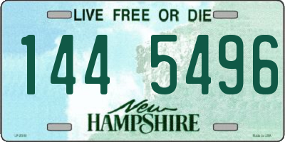 NH license plate 1445496