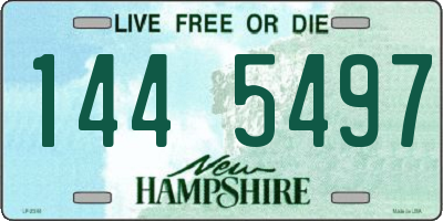 NH license plate 1445497