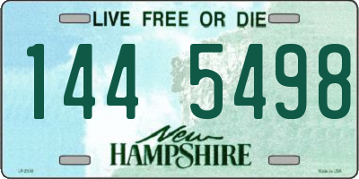NH license plate 1445498