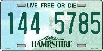NH license plate 1445785