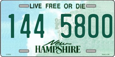 NH license plate 1445800