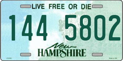 NH license plate 1445802