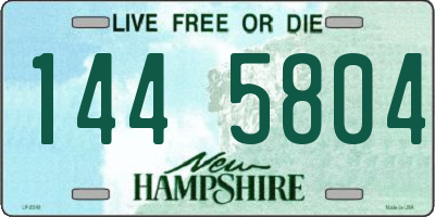 NH license plate 1445804