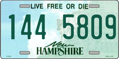 NH license plate 1445809