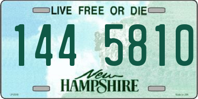 NH license plate 1445810