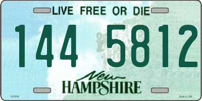 NH license plate 1445812
