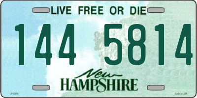 NH license plate 1445814