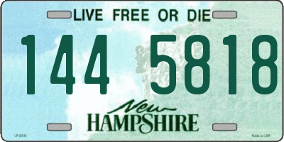 NH license plate 1445818