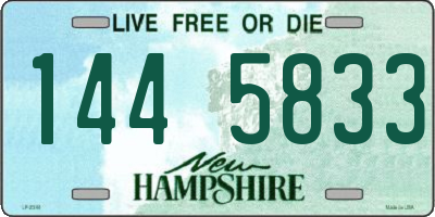 NH license plate 1445833