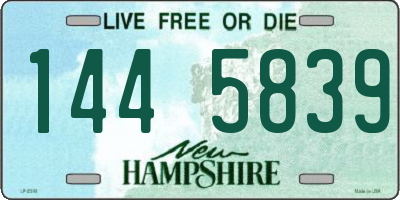 NH license plate 1445839
