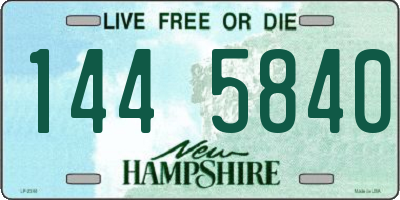 NH license plate 1445840
