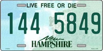 NH license plate 1445849