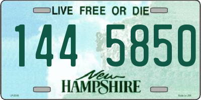 NH license plate 1445850