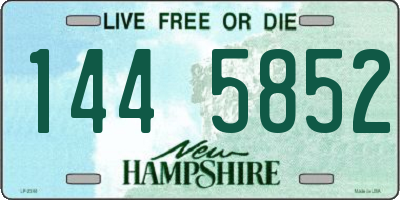 NH license plate 1445852