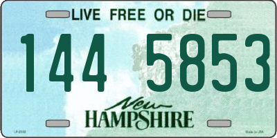 NH license plate 1445853