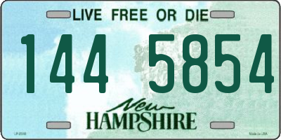 NH license plate 1445854