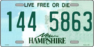 NH license plate 1445863
