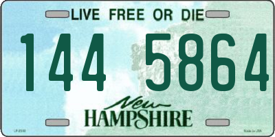 NH license plate 1445864