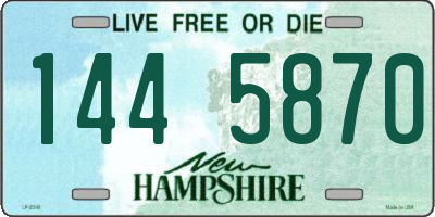NH license plate 1445870