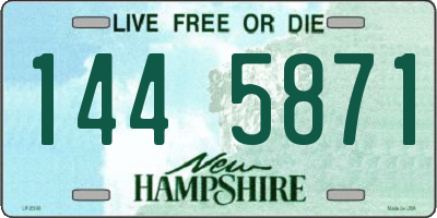 NH license plate 1445871
