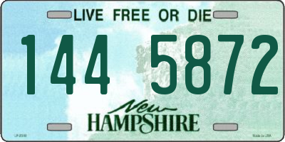 NH license plate 1445872